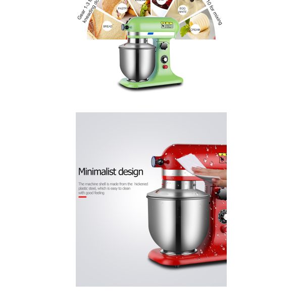 22KG Stainless Steel Multiple Color Spiral Kitchen Dough Mixer for Bread Beverage