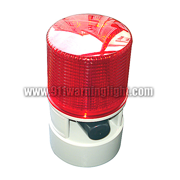 TBD-S125D LED beacon with 10W siren speaker, 4 flash pattern warning beacon