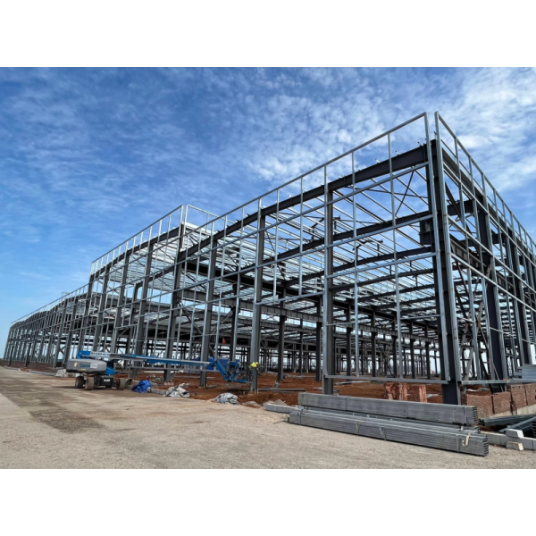 1000 Square Meter Prefabricated Ready Made Steel Structure Warehouse Building for Food Factory