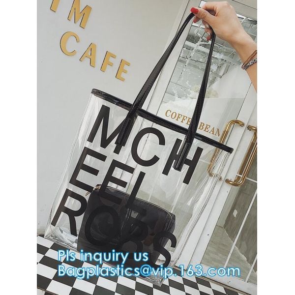 popular big handbags PVC printing women bag, Shoulder Bags Popular Women Beach Bags, shoulder designer luxury designer h