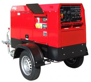 China Mobile Arc Welding Current 500A Diesel Welding Machine With Electrode Holder on sale