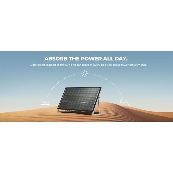 100 Watts Rigid Solar Panel Cell Monocrystalline Module 12 Volts 9BB