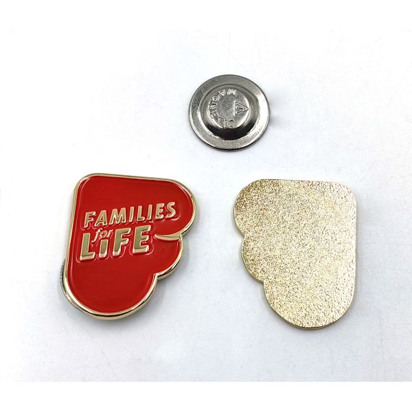 Commemorative Public Service Badge Single Metal Color Soft Enamel Lapel Pins
