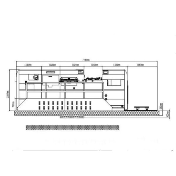 Automatic Corrugated Box Die Cutting Machine Flat Bed Type High Precision