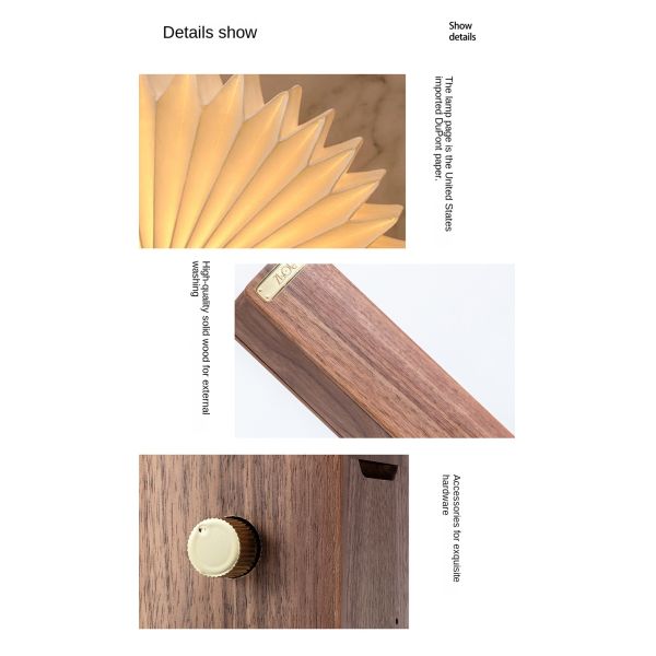 Printable LED Origami Table Lamp Paper Lights Eco Friendly