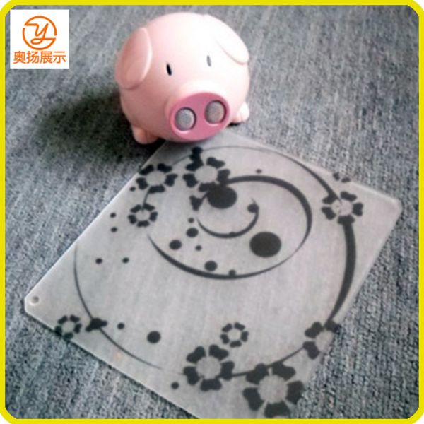 Customzied fashionable led square plexiglass acrylic mouse pad