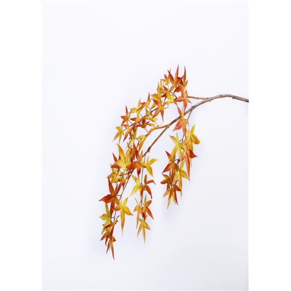 Maple Artificial Tree Branches , 110CM Faux Evergreen Branches High Density