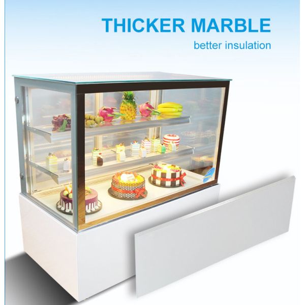 Wholesale Commercial Cake Bakery Display Fridge Chiller Vitrine Glass Cake Fridge Counter