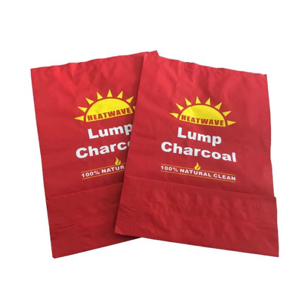 Charcoal Packaging Multiwall Paper Bags Barbecue 5kg Charcoal Bags