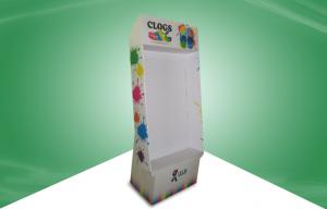 Buy cheap Customized POS Cardboard Displays , Hook Floor Display Stand for Kids Shoes product