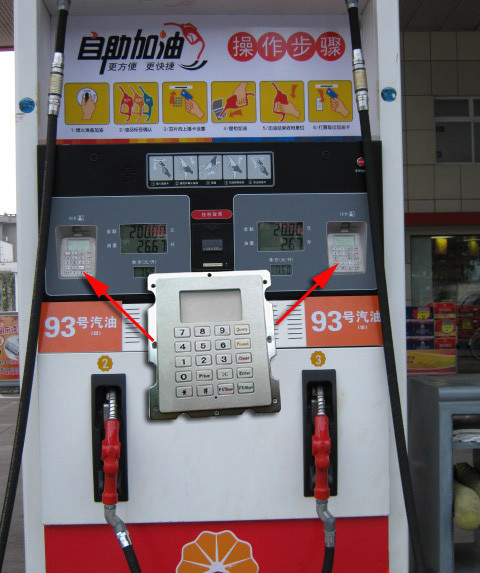 Stainless Steel Gas Station Rugged Keypad with 20 Keys , Panel Mount Keypad