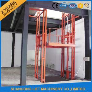 Buy cheap 2.5 Tons Guide Rail Hydraulic Elevator Lift for Warehouse Cargo Loading CE product