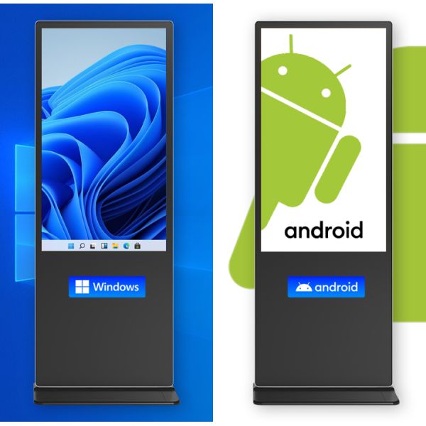 50" Vertical IR Interactive Touch Screen Digital Signage Floor Standing