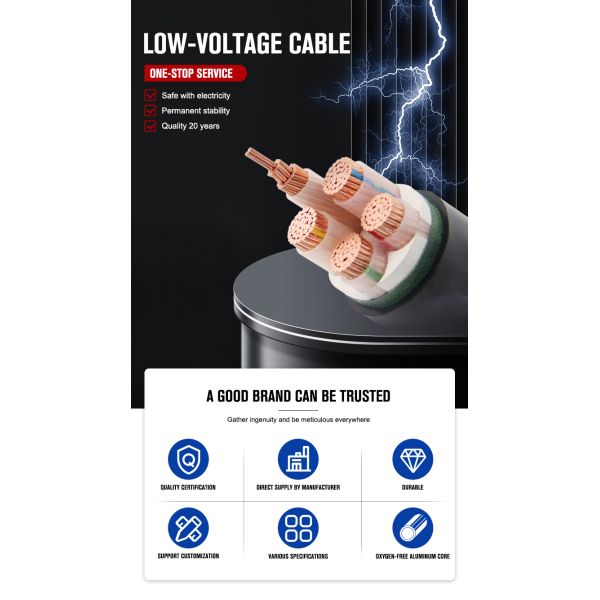 Double Galvanized Steel Tape Armoured Cable MV Power Cable 18-30(36)kV Rated Voltage