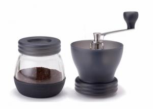 Buy cheap Glass Adjustable Manual Coffee Grinder With Ceramic Burrs , 100ml Capacity product