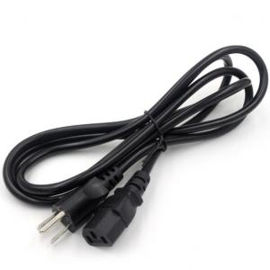 Buy cheap North American Monitor Power Cord , Black Three Prong Extension Cord product