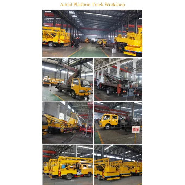 Dongfeng 16m Truck Mounted Mobile Elevating Aerial Work Platform Truck with Straight Telescopic Arm