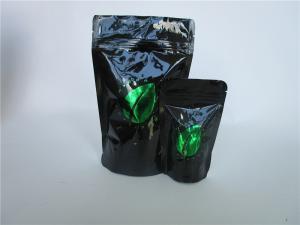 China Black Plastic k Bags Medical Cannabis / Tobacco / Herbal / Spice Packing on sale
