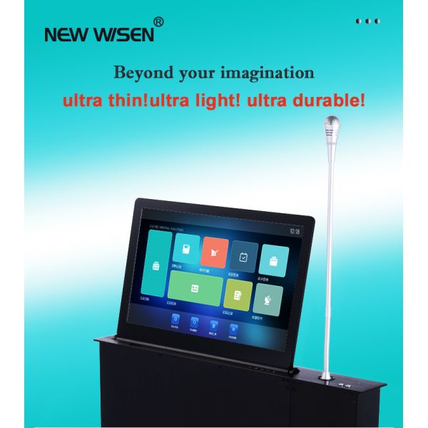 15.6Inch Motorized Computer LCD Monitor Lift For Paperless Conference System