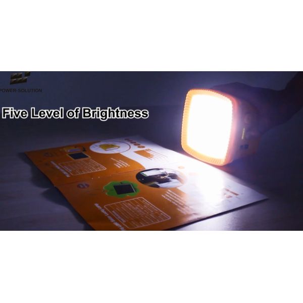 Poly Crystalline Solar Power LED Lantern 3W 6V Portable Rechargeable Light