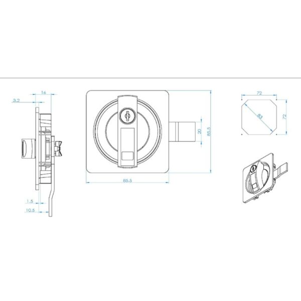 High Quality Industrial Locks for Enclosure