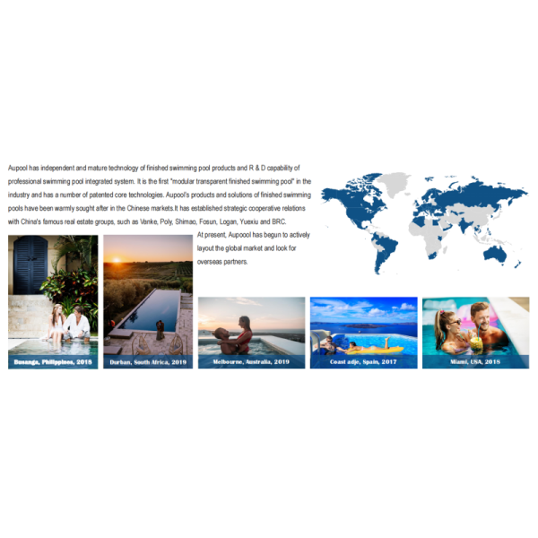 Pool Container Acrylic Plexiglass Sheet for Outdoor Infinity Swimming Pool Design