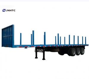 China 3 Axle 20ft 40ft Flat Bed Container Semi Trailer Gooseneck Container trailer on sale