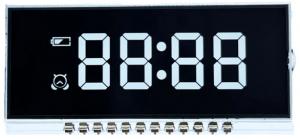 Buy cheap White Digital Clock LCD Display Duty 1/6 Bias 1/2 Negative LCD Display product