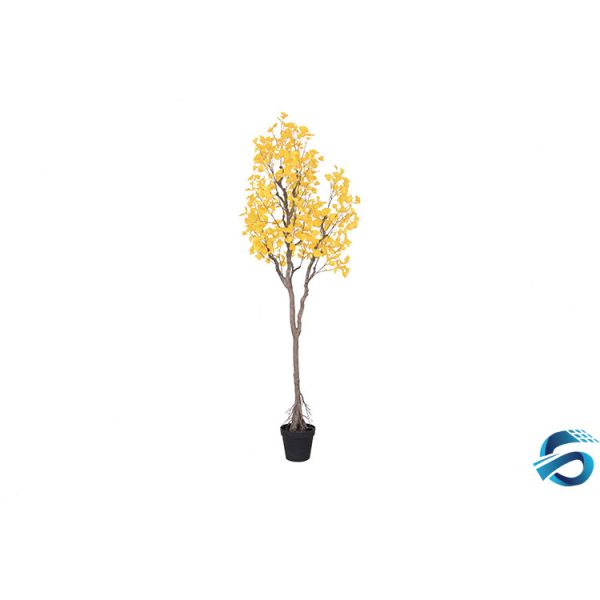 Three Dimensional Artificial Ginkgo Tree Nontoxic Smell Easy Installation