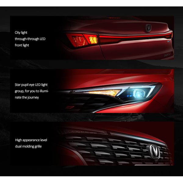 Sedan Changan Eado Plus Car Max 200km/H Low Oil Consumption