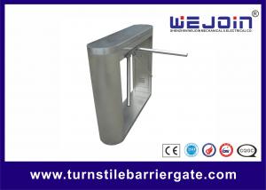 Buy cheap Semi Automatic Tripod Turnstile Gate Stainless Steel With Controller / RFID Reader product