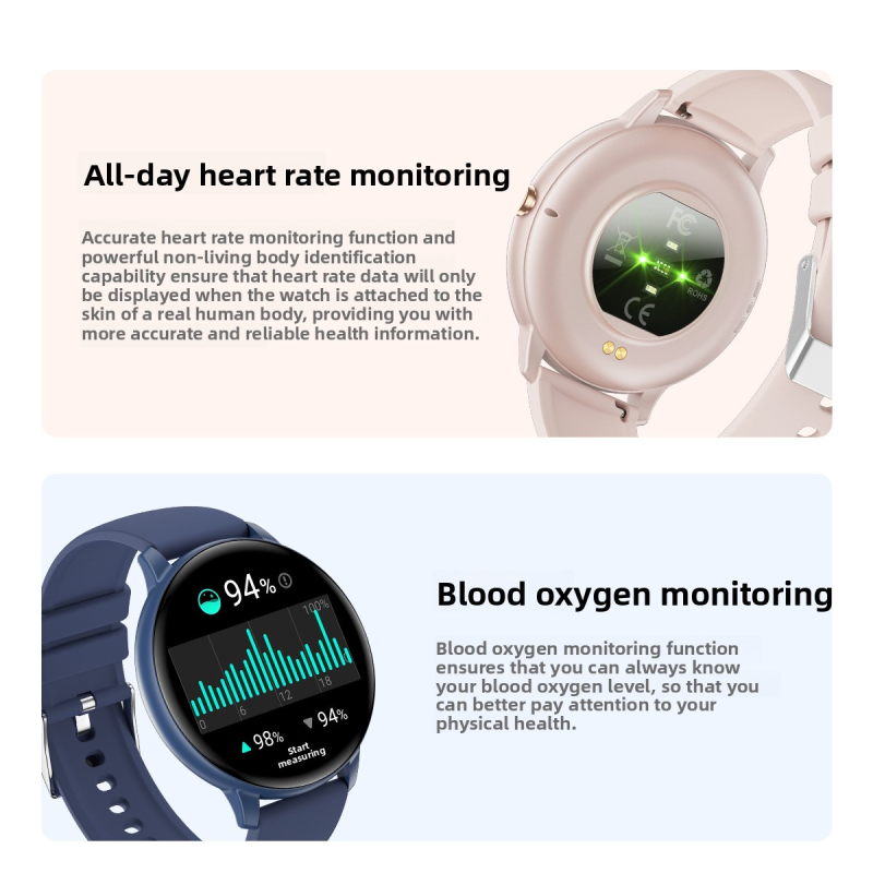 The smartwatch T6 is thin, light, fashionable, Bluetooth call, multi-functional sports watch, and a health monitoring voice assistant