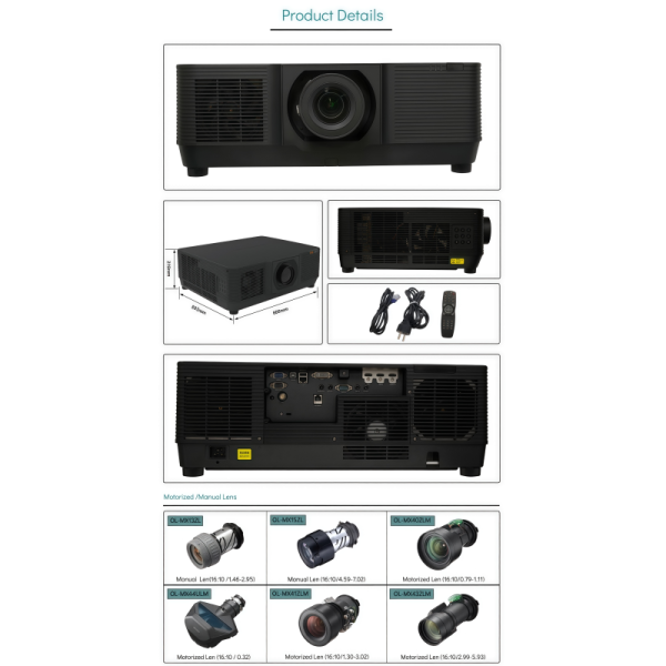 3LCD 12000 Lumen Outdoor Projectors Laser Projector For Building Projection