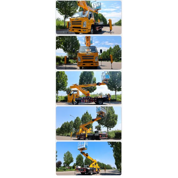 Customized Diesel 23m Telescopic Boom Bucket Vehicle Aerial work truck High-altitude Operation Truck