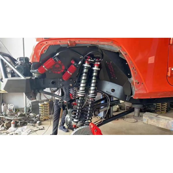 SG8000 Series Adjustable Coilover Shock with 100-350LBS Spring Rate Aluminum Pillowball Top Mounts and Inverted Piston Design