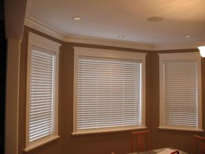 Buy cheap CARB Customizable Cordless Fauxwood Blinds Faux Black Wood Blinds product