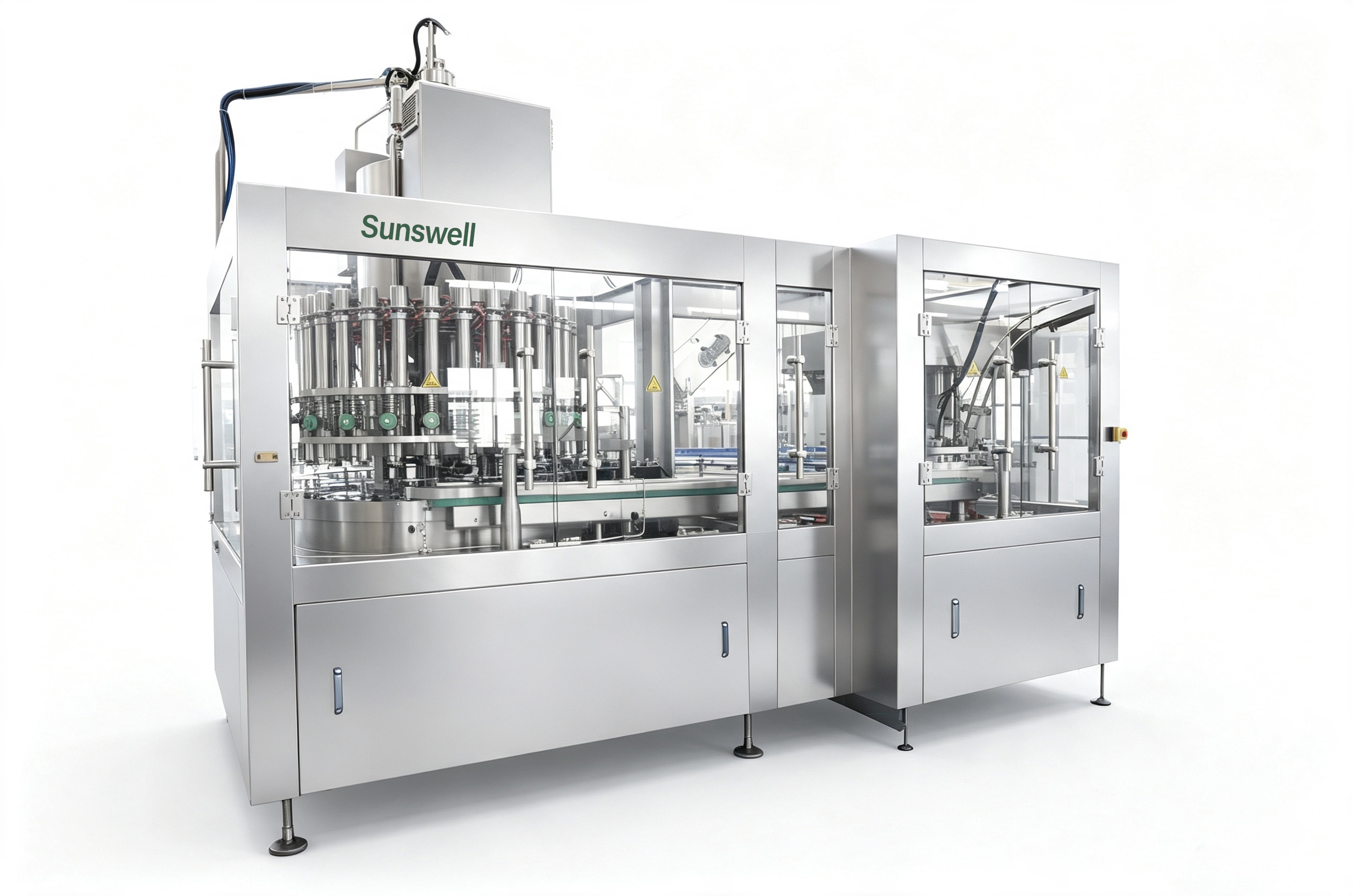 200ml CSD Can Filling Line 18000 Cans Per Hour Beverage Canning Machine