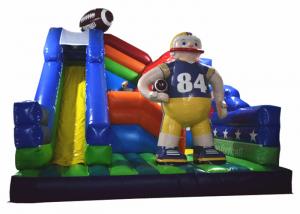 Buy cheap Inflatable Fun City American Football / Soccer Sport Games Bounce House With Slide product