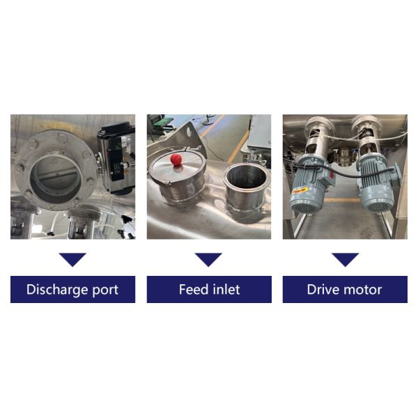 High-speed Fiber Material Plow Blade Mixer Purple Sweet Potato Starch Mixing Equipment