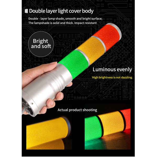 Customizable Tower Warning Light Easy Installation LED Stack Lights IP54 Rating
