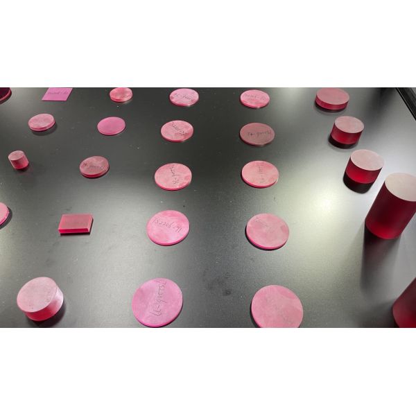 Al2O3 Synthetic Ruby Sapphire single Crystal Blue 9.0 hardness