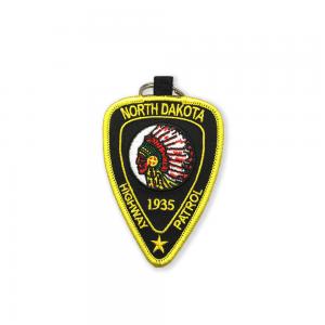 Buy cheap Motorcycle Embroidered Key Chain Rings Chenille Ironing Backing OEM product