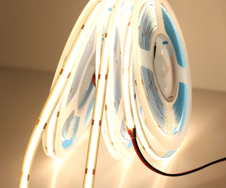 COB Strip Light 320leds 512leds 384leds 480leds Rgb Light Bar 12V 24V Waterproof Flexible Light Strip
