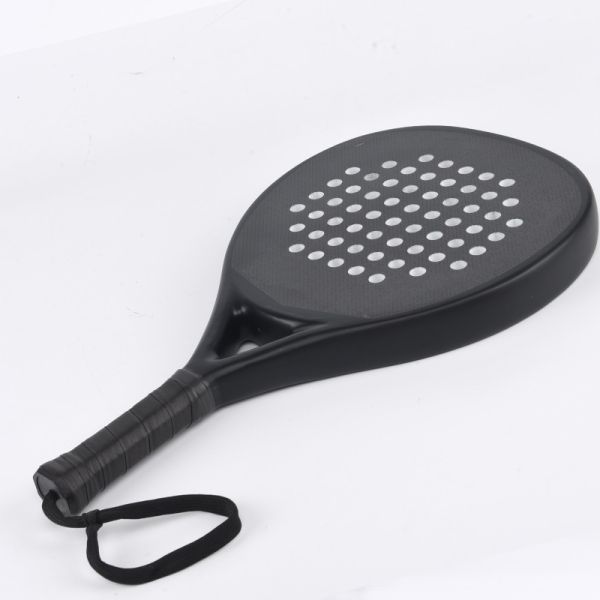 Lightweight 0.36kg Carbon Plate Paddle Tennis Racket For Beach Board / Court Performance
