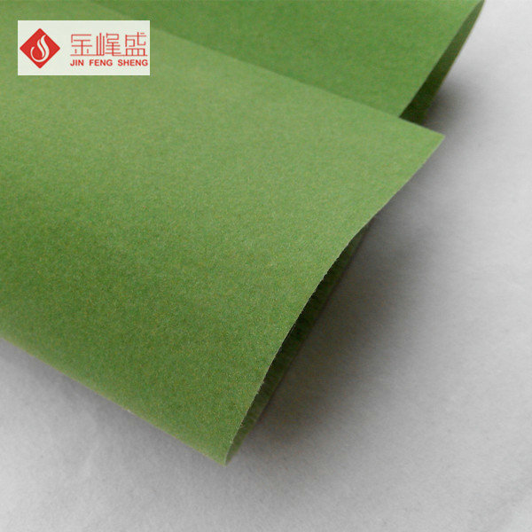 Flocking Polyester Green Velvet Fabric For Watch Box And Packaging Material
