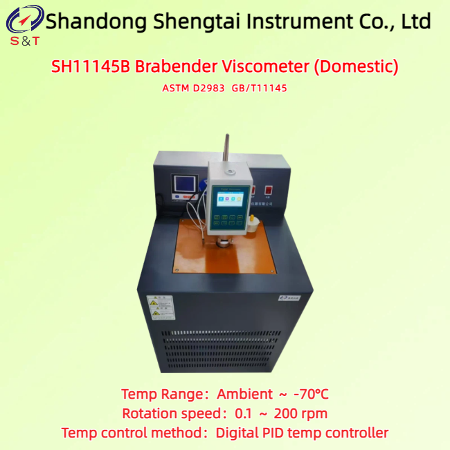 Brookfield Rotational Viscometer analyzer 1 ~ 6mill. CP Hydraulic Transmission Oil ASTM D2983