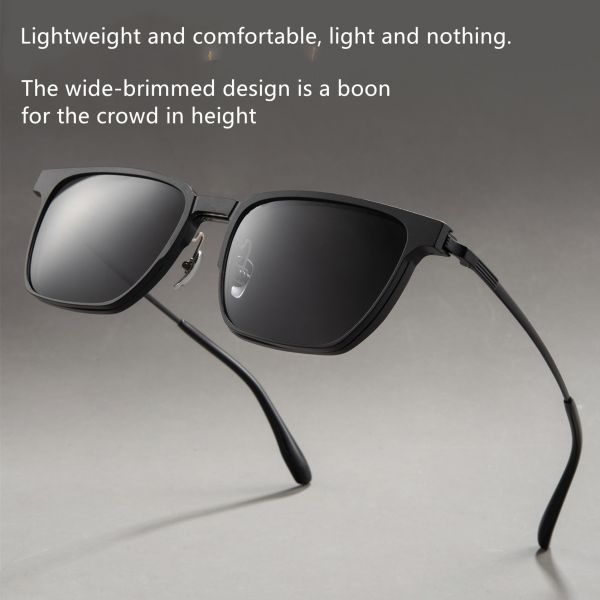 Large Frame Optical Glasses Set Of Polarized Night-Vision Film