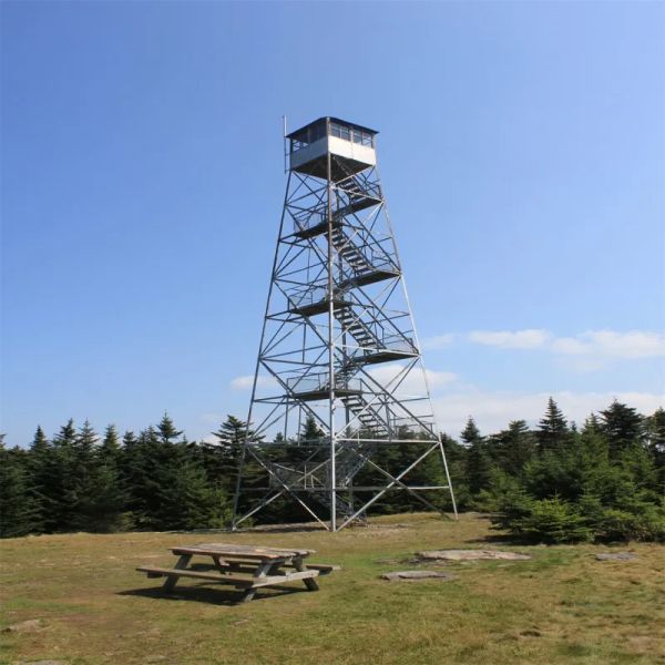 Steel Structure Tourist Tower Guard House Platform Observation Tower Angle Lattice Steel Watchtower