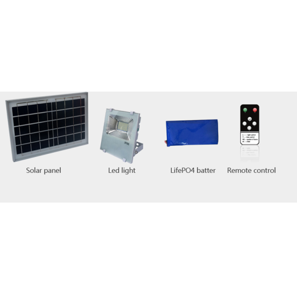 Remote Control Solar Powered Street Lights 6500K Color Temperature For Night Fishing