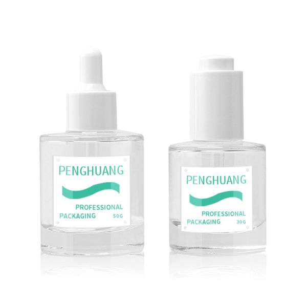 Serum Glass Essential Oil Empty Dropper Bottles Cosmetic Skincare Packaging 1OZ 30ml